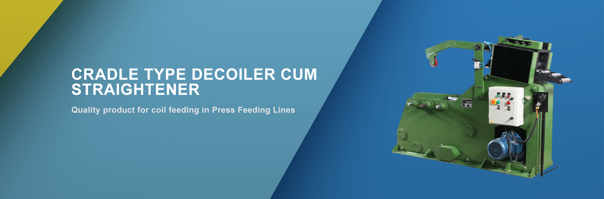 Cradle Type Decoiler Cum Straightener